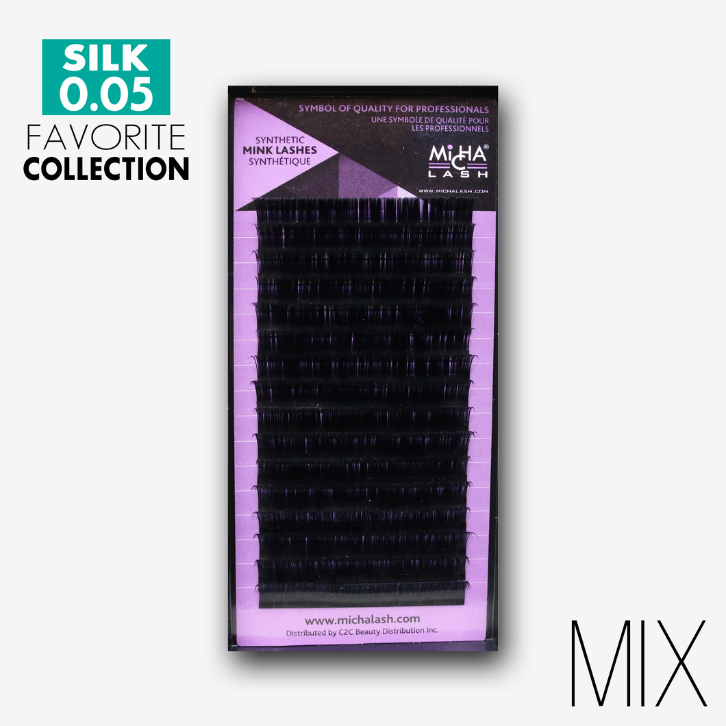 Silk Lash 0.05 Mix Tray (16 Lines)