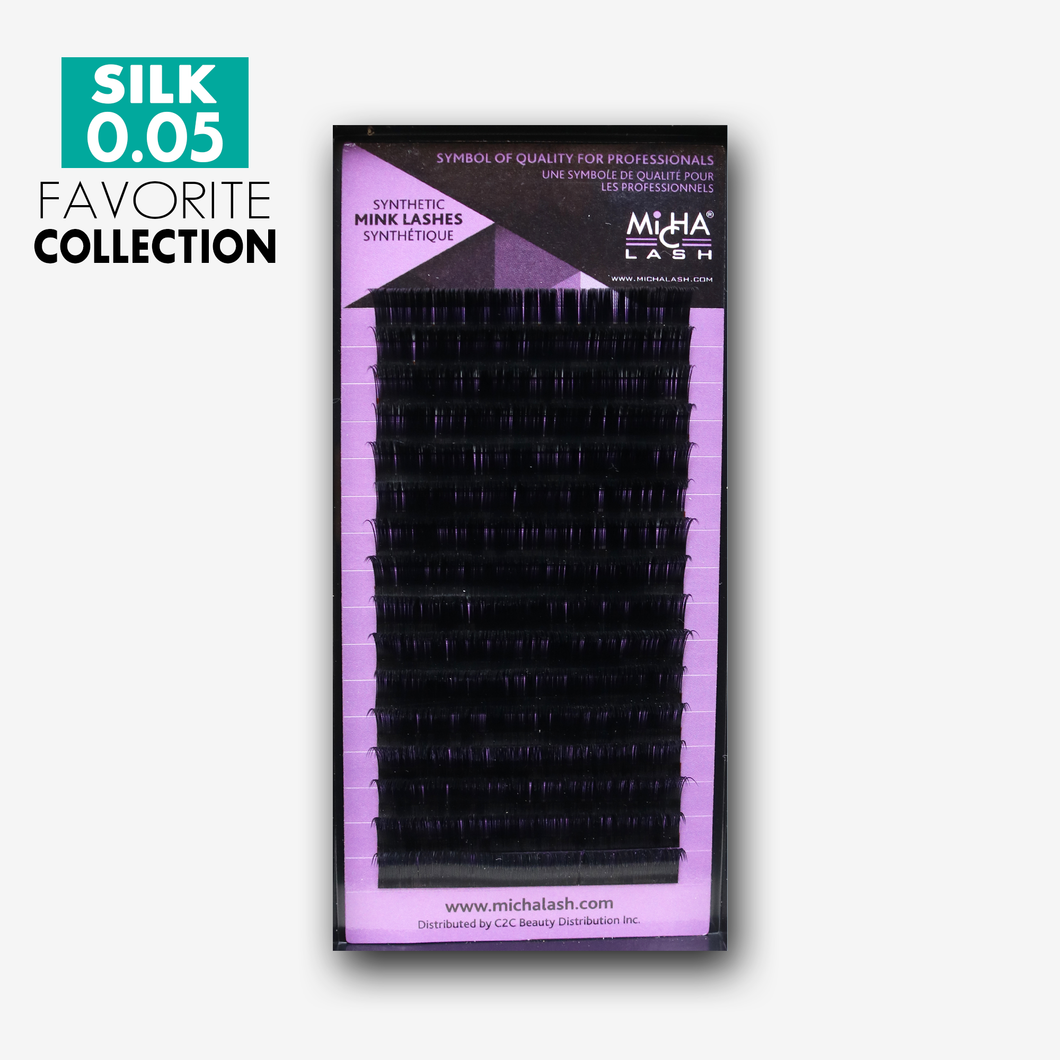 Silk Lash 0.05 Single Length Tray  (16 Lines)
