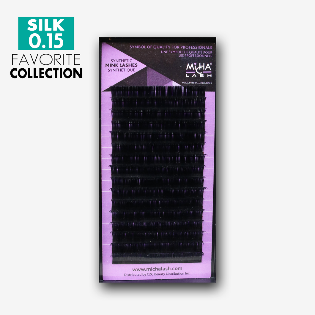 Silk Lash 0.15 Single Length Tray (16 Lines)