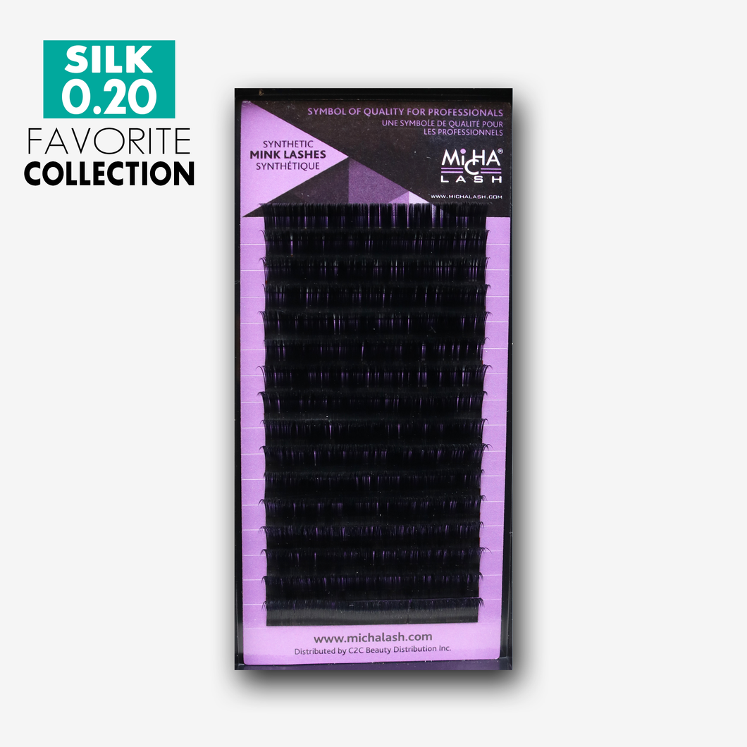 Silk Lash 0.20 Single Length Tray (16 Lines)